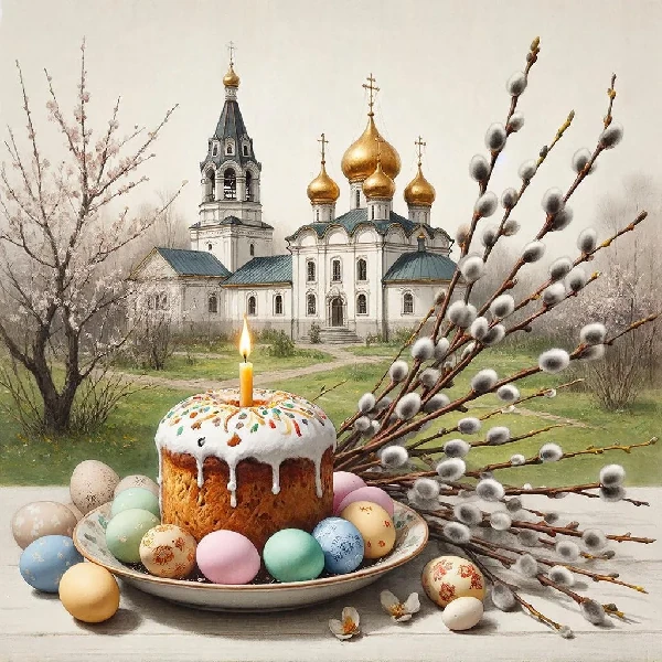 Пасхальная открытка 